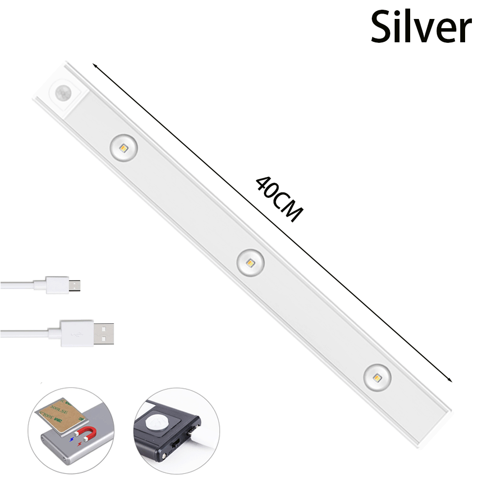 USB LED Night Light Motion Sensor Wireless Thin LED Wine Cooler Light For Kitchen Cabinet Bedroom Wardrobe Indoor Lighting zaptix.shop