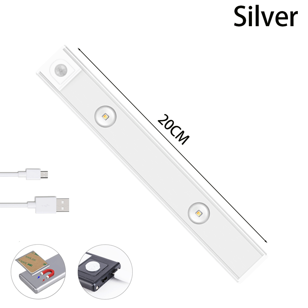 USB LED Night Light Motion Sensor Wireless Thin LED Wine Cooler Light For Kitchen Cabinet Bedroom Wardrobe Indoor Lighting zaptix.shop
