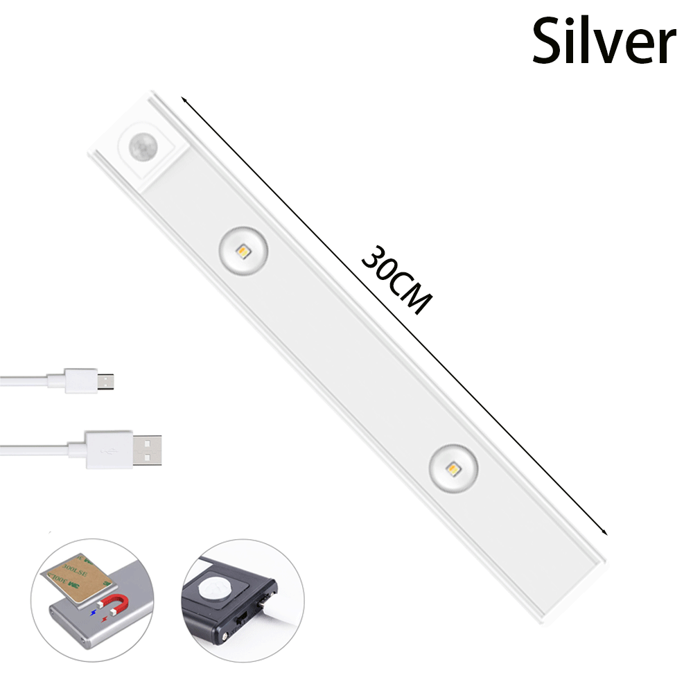 USB LED Night Light Motion Sensor Wireless Thin LED Wine Cooler Light For Kitchen Cabinet Bedroom Wardrobe Indoor Lighting zaptix.shop